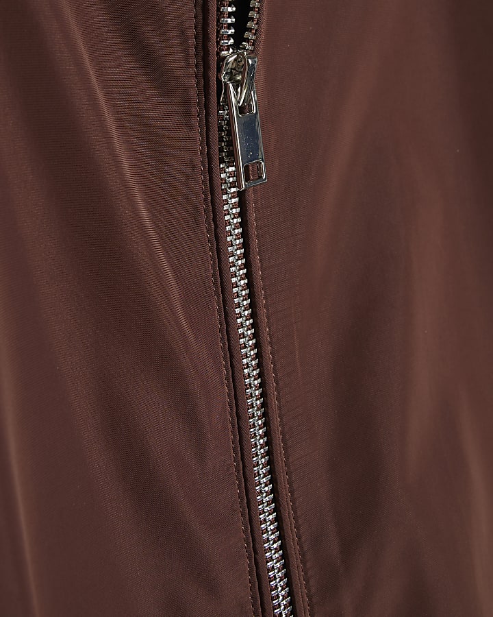 Brown Lightweight Bomber Jacket