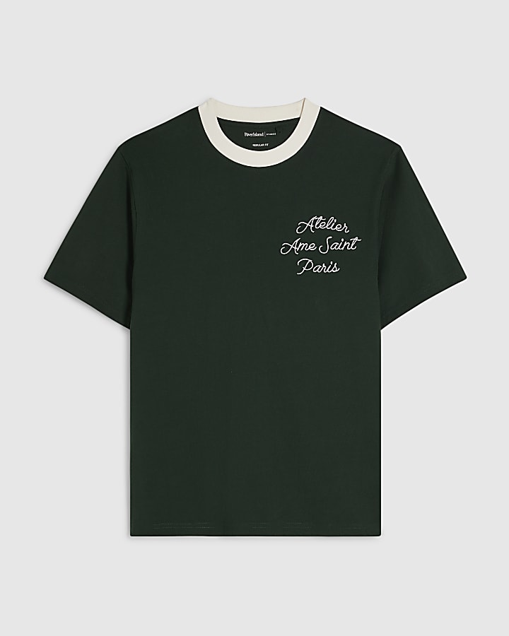 Green Cotton Ame Saint Ringer T-Shirt