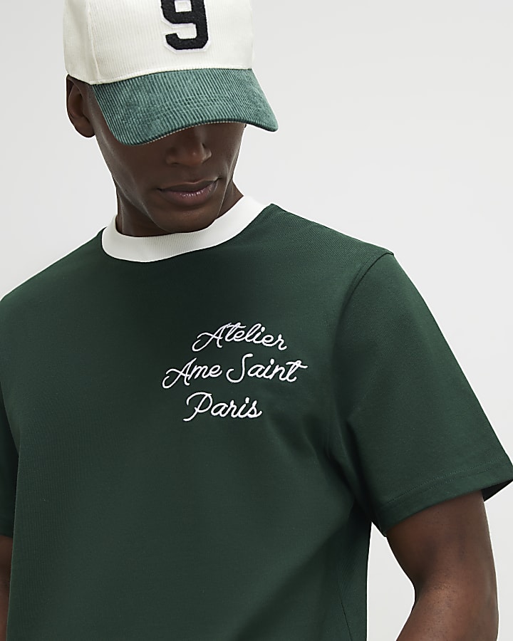 Green Cotton Ame Saint Ringer T-Shirt