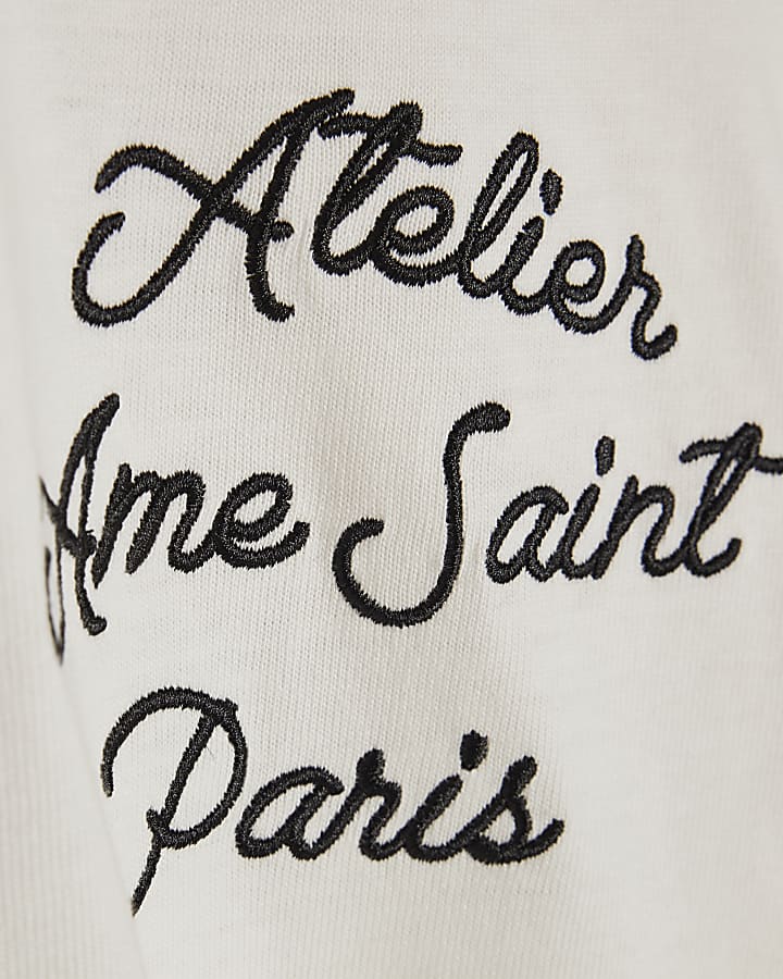 White Cotton Ame Saint Ringer T-Shirt