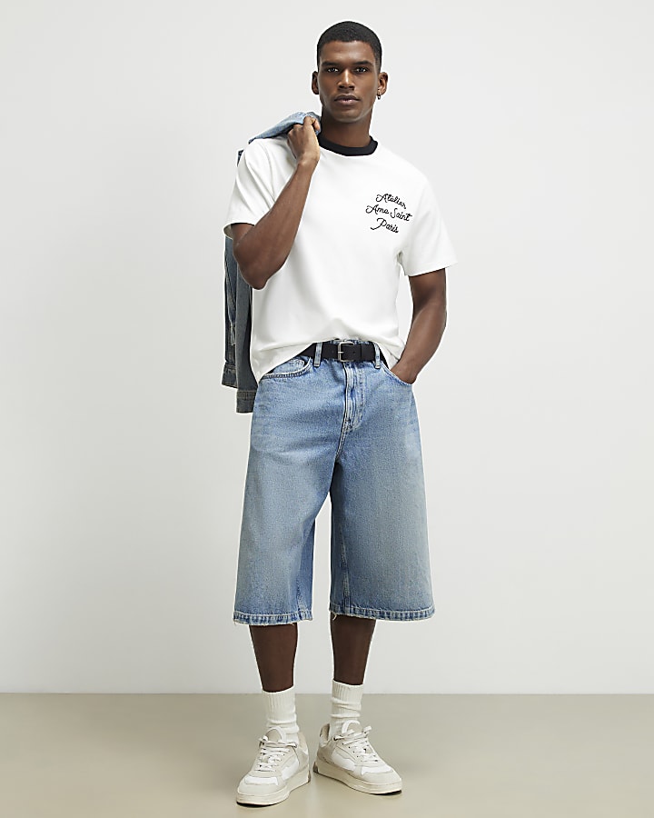 White Cotton Ame Saint Ringer T-Shirt