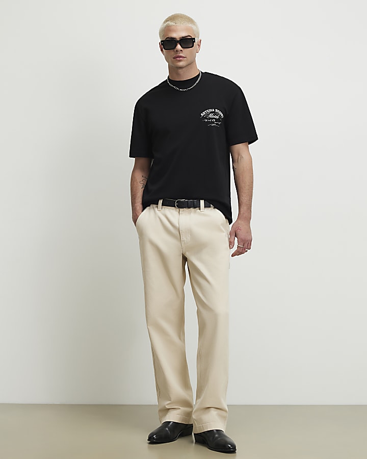Black Cotton Artesia Motel T-Shirt