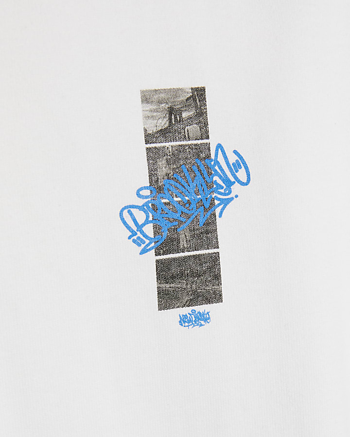 White Oversized Brooklyn City T-Shirt