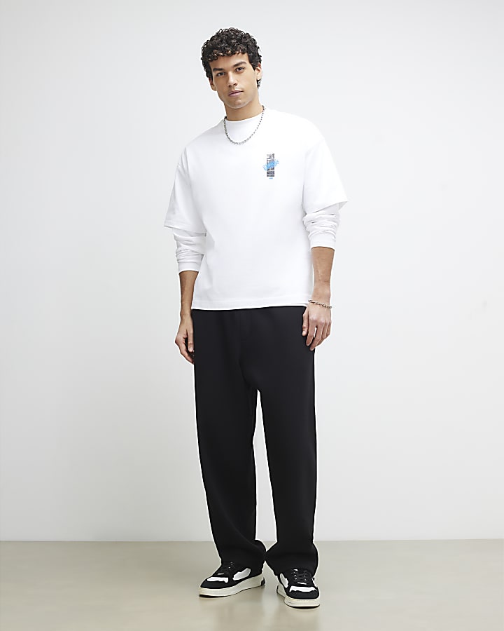 White Oversized Brooklyn City T-Shirt