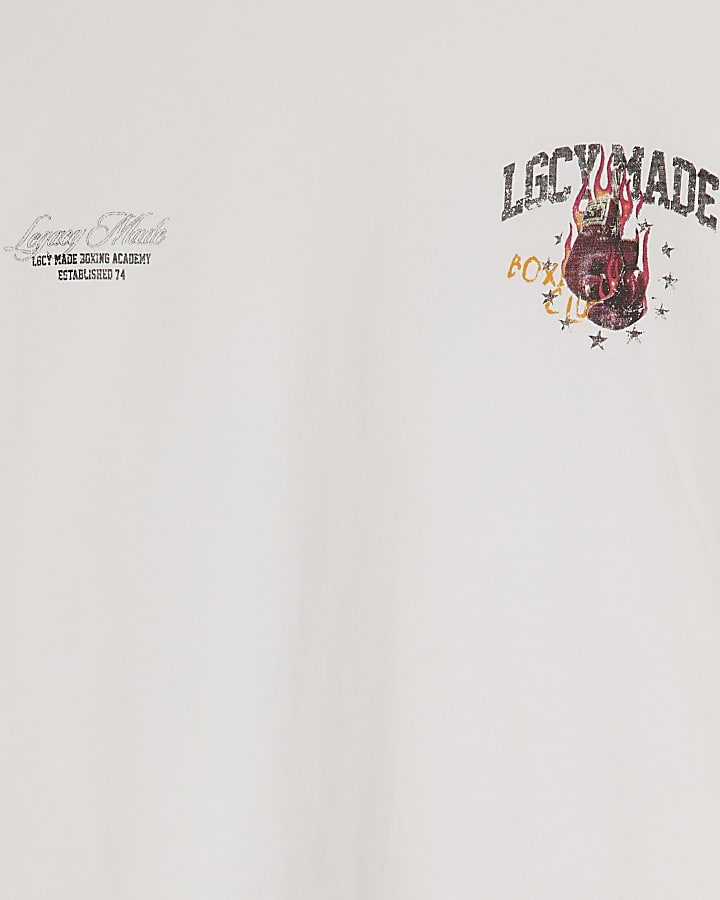 White Oversized Legacy Made Boxing T-Shirt