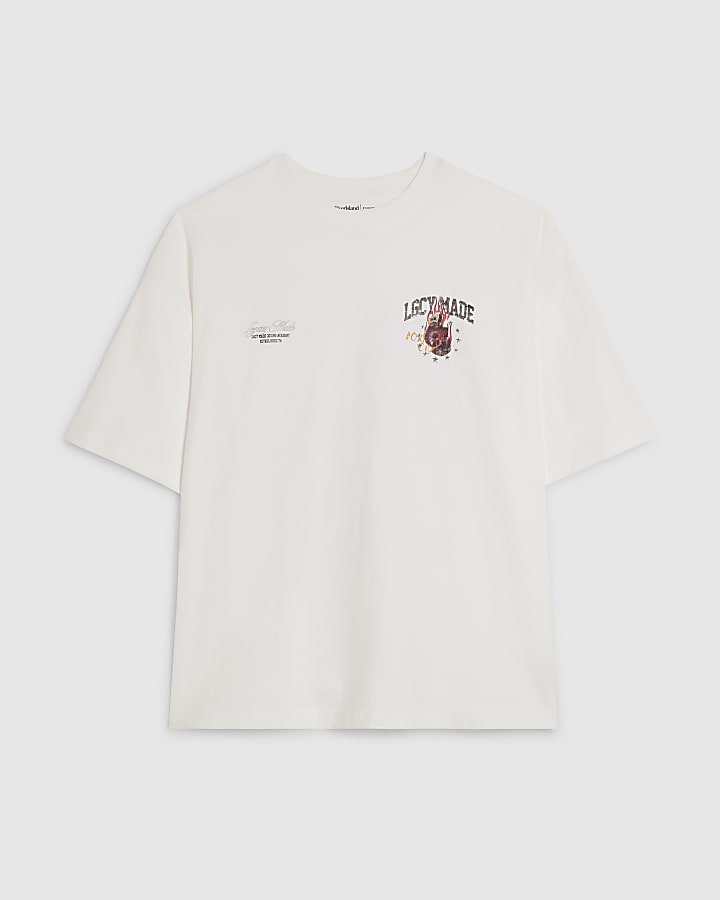 White Oversized Legacy Made Boxing T-Shirt