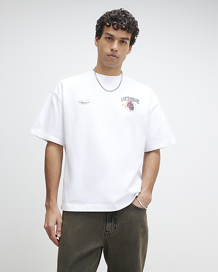 White Oversized Legacy Made Boxing T-Shirt