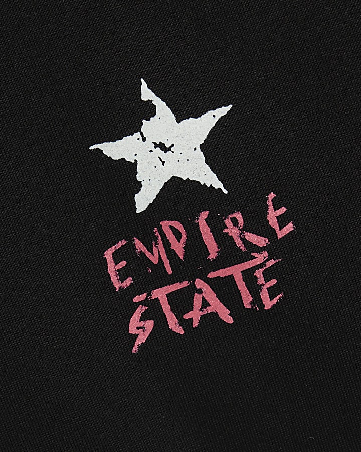 Black Oversized Fit Gods Own Boxing T-Shirt