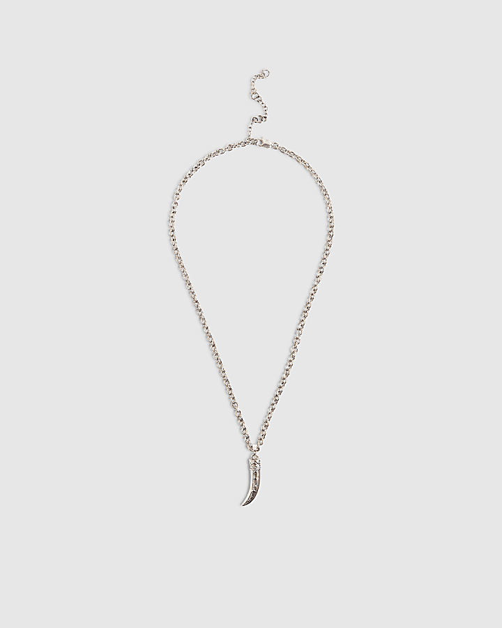 Silver Balinese Tusk Necklace
