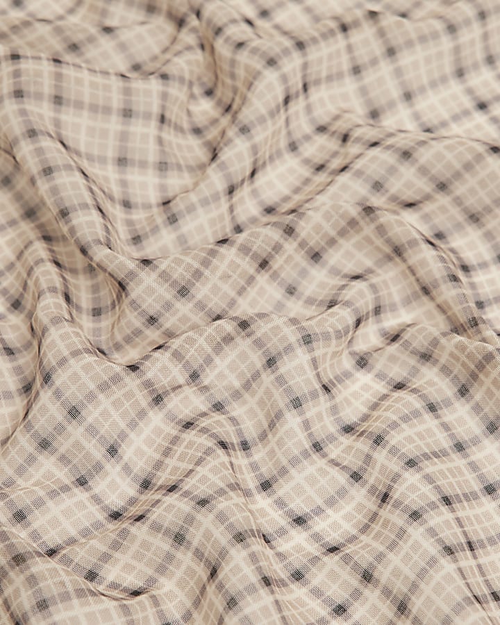 Brown Check Bandana