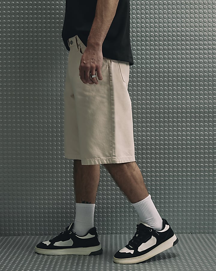 Pink Regular Fit Denim Jorts