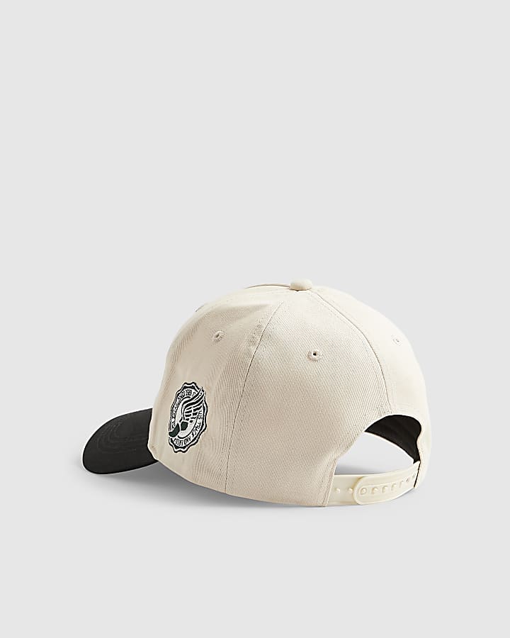 Beige Members Prive Badged Cap