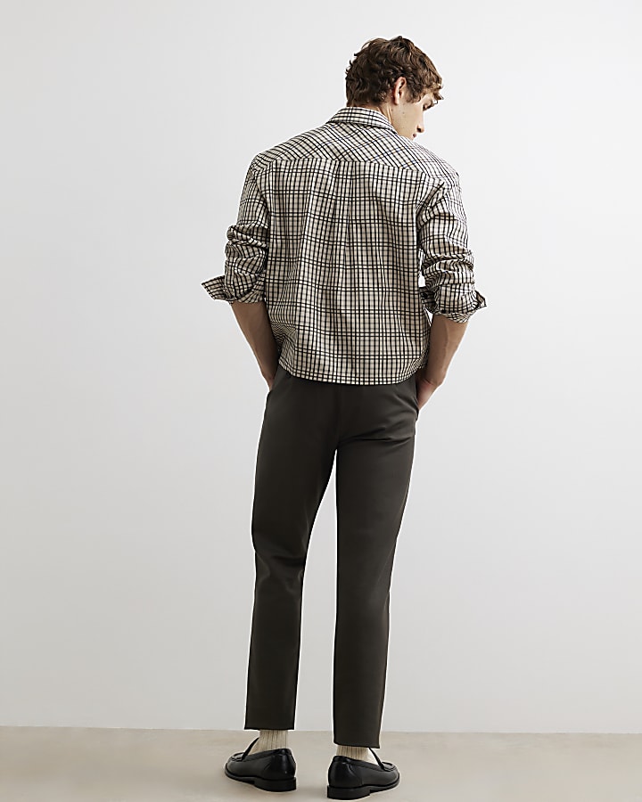 Khaki Slim Fit Chinos