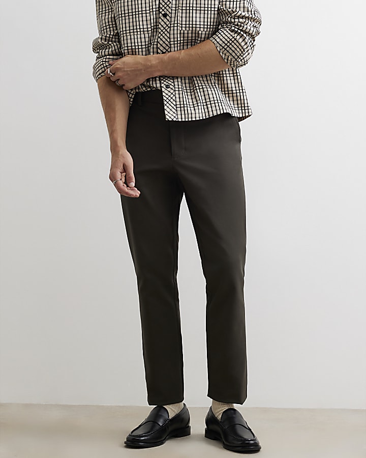 Khaki Slim Fit Chinos
