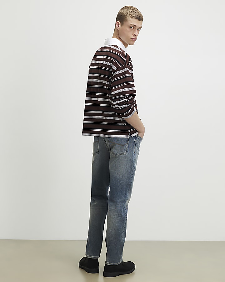 Blue Slim Fit Washed Jeans