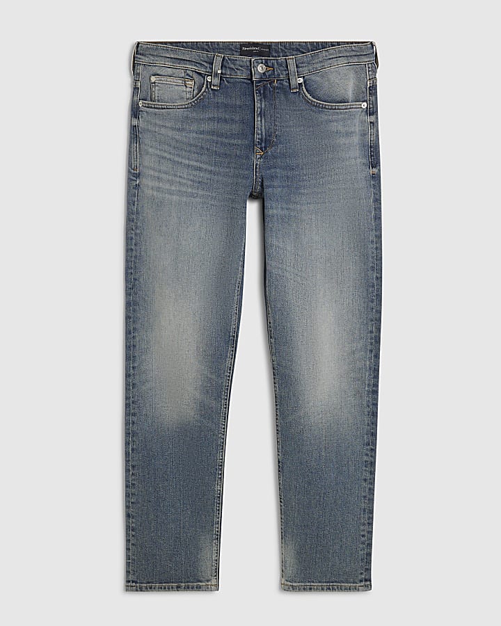 Blue Slim Fit Washed Jeans