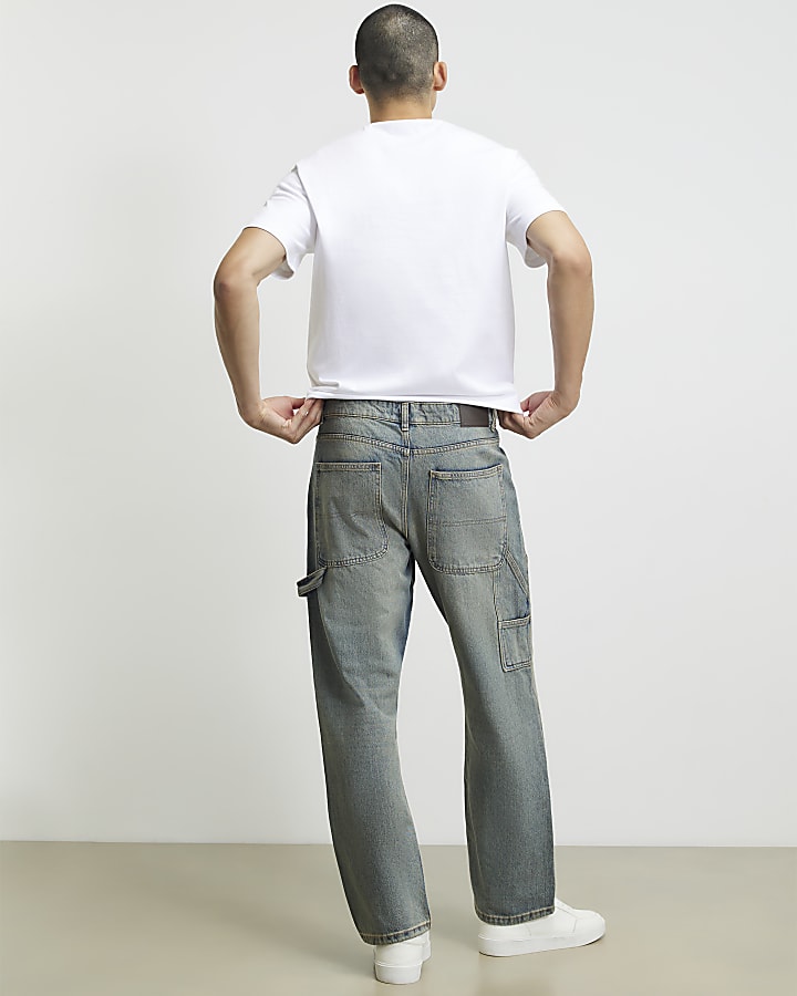Blue Loose Fit Jeans