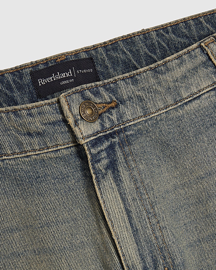 Blue Loose Fit Jeans