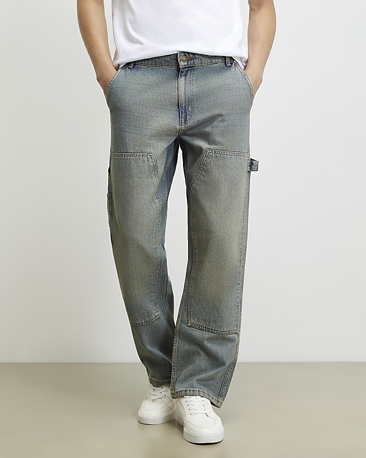 Blue Loose Fit Jeans