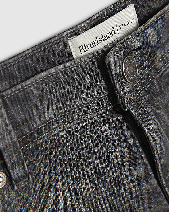 Grey Skinny Fit Jeans
