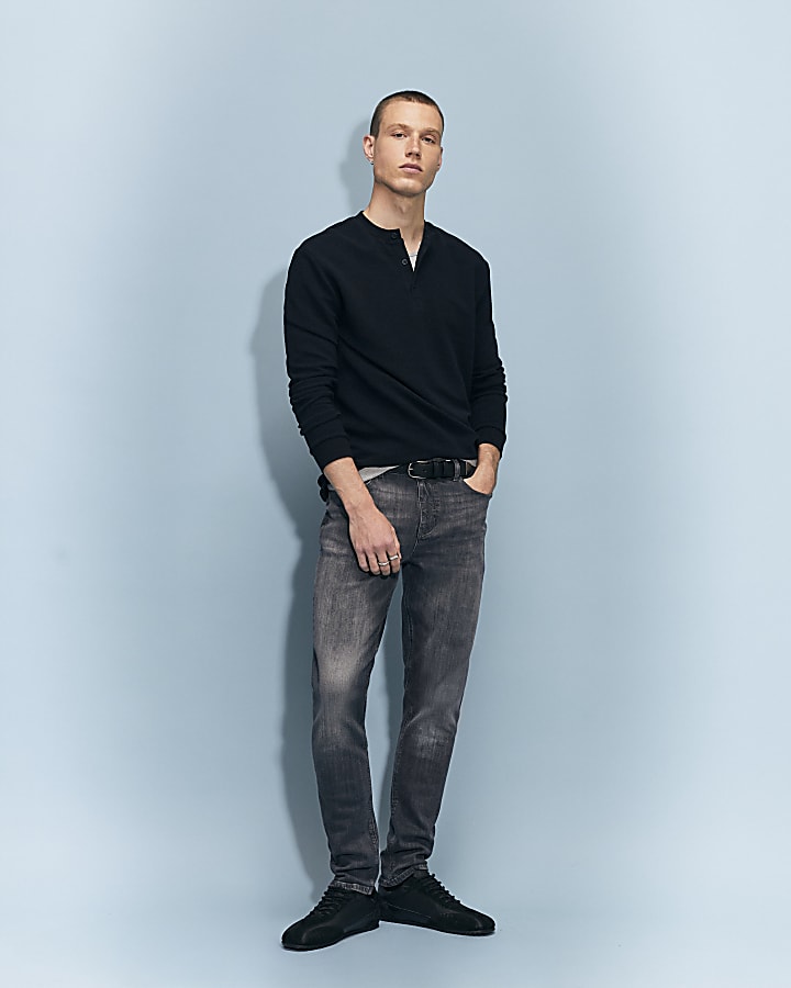 Grey Skinny Fit Jeans