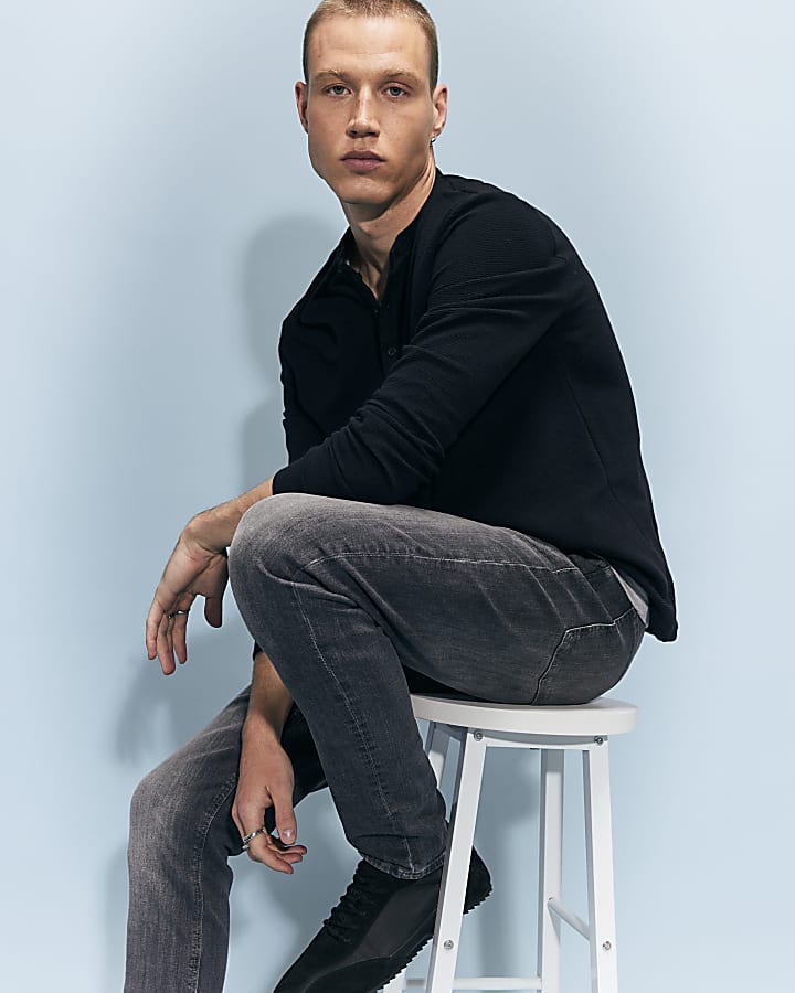 Grey Skinny Fit Jeans