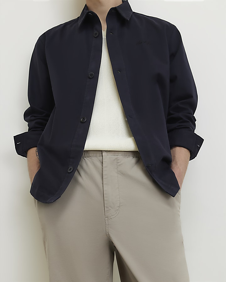 Beige Loose Fit Trousers