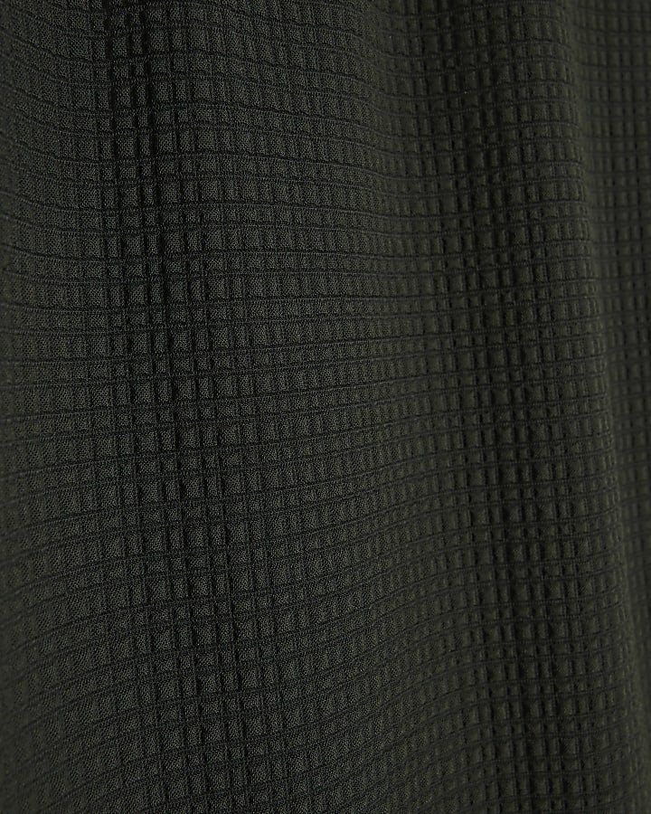 Green Regular Fit Smart Textured Joggers