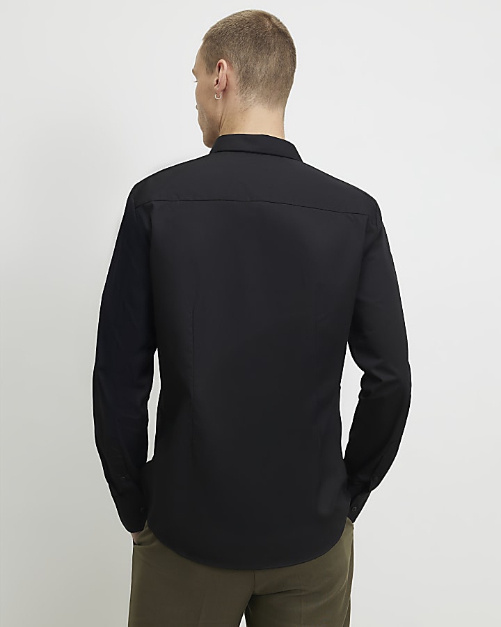 Black Slim Fit Shirt
