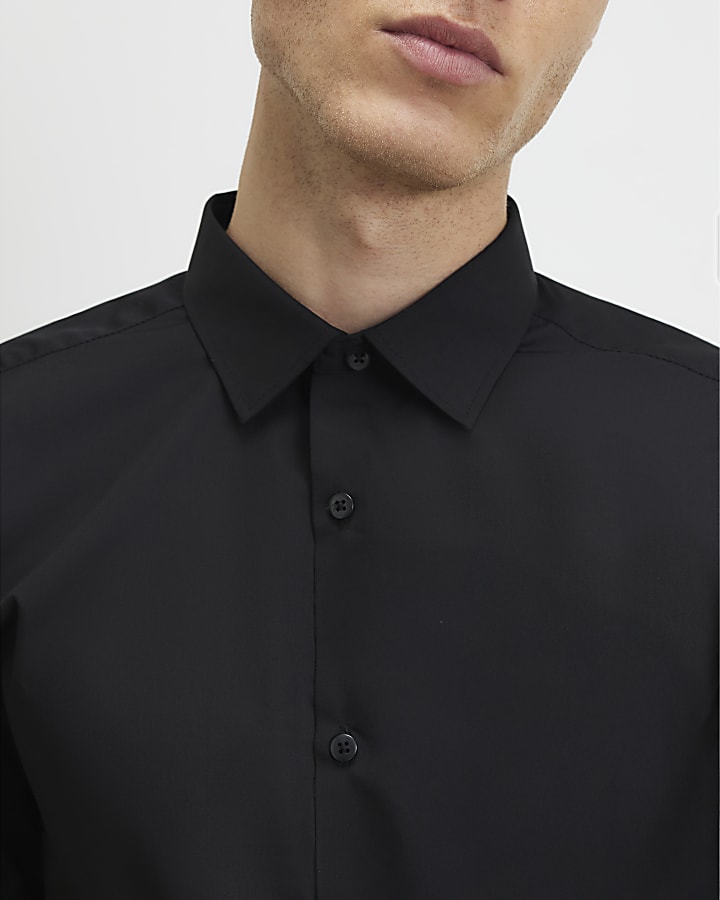 Black Slim Fit Shirt