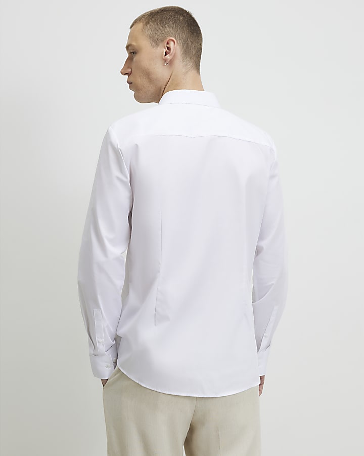 White Slim Fit Shirt