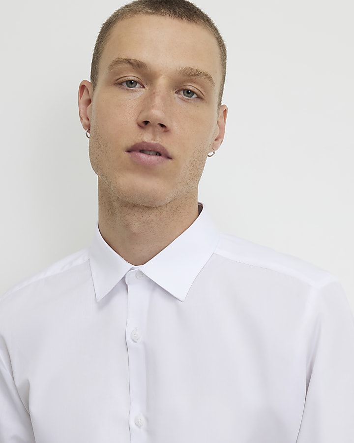 White Slim Fit Shirt