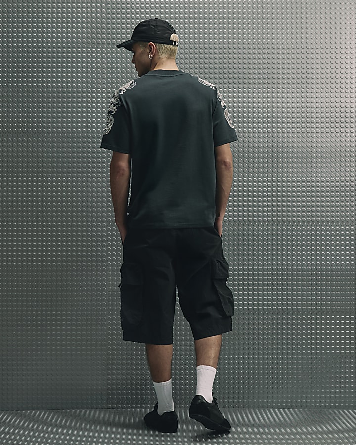 Black Cargo Shorts