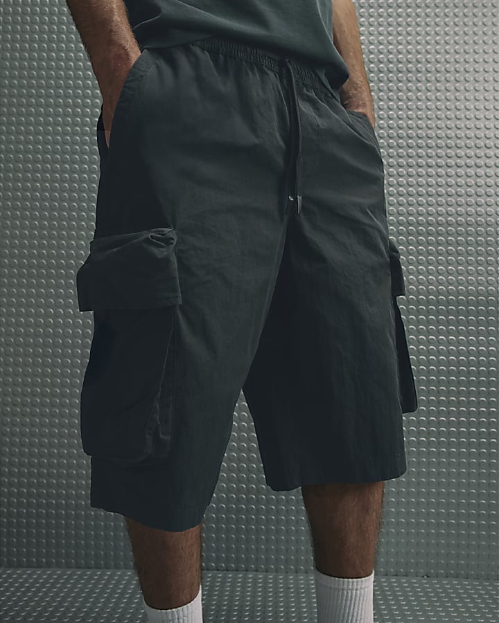 Black Cargo Shorts