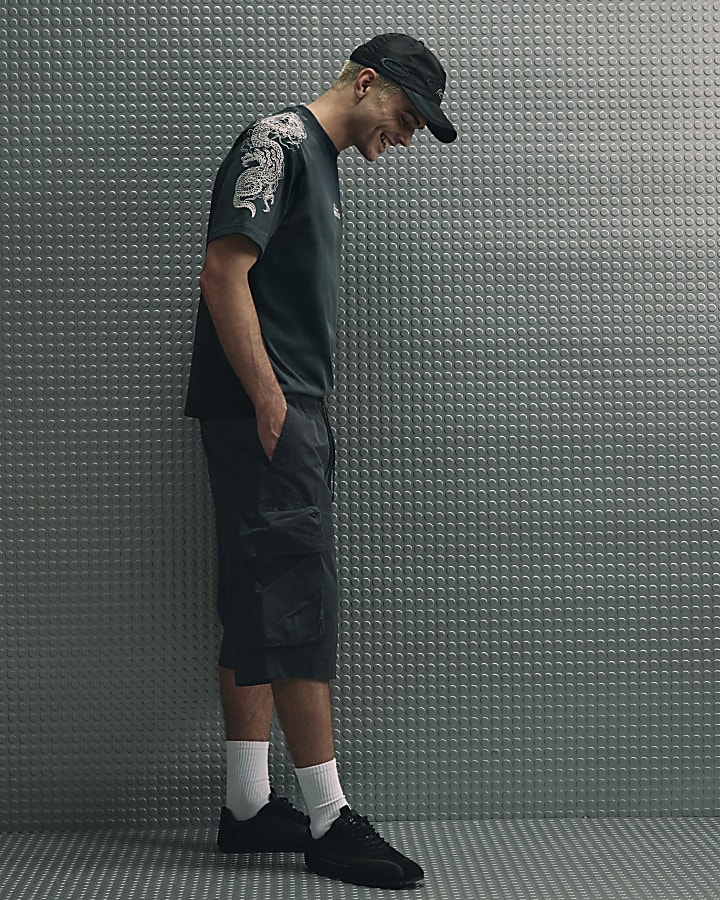Black Cargo Shorts