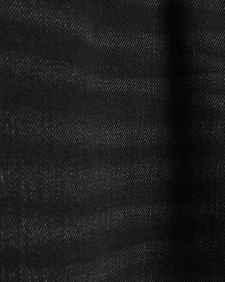 Black Baggy Fit Washed Jeans