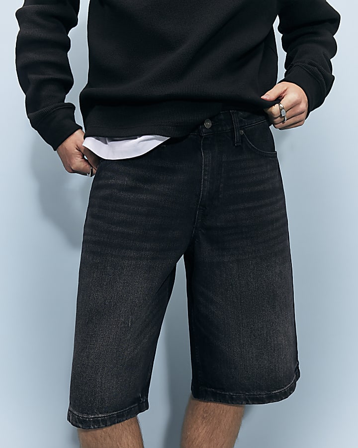 Black Washed Jorts