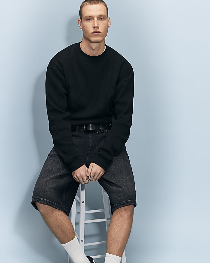 Black Washed Jorts