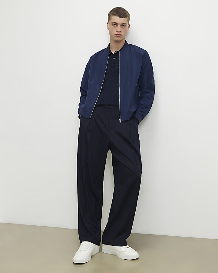 Navy Lightweight Bomber Jacket
