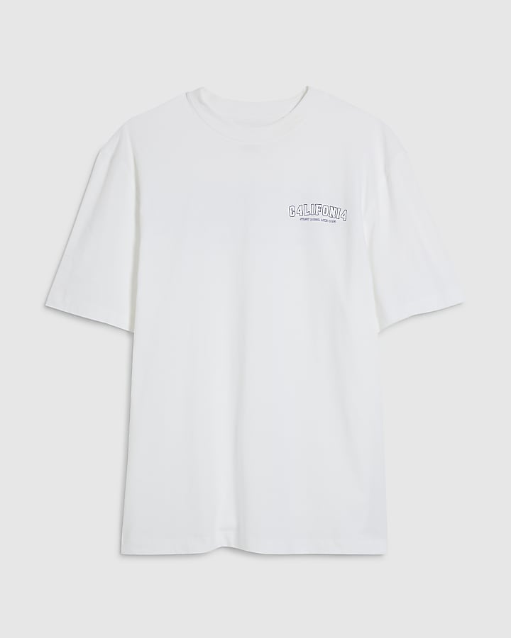 White Regular Fit California T-Shirt