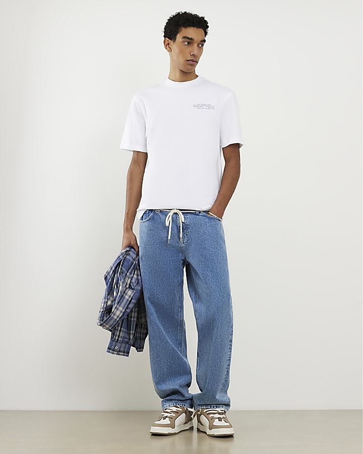 White Regular Fit California T-Shirt