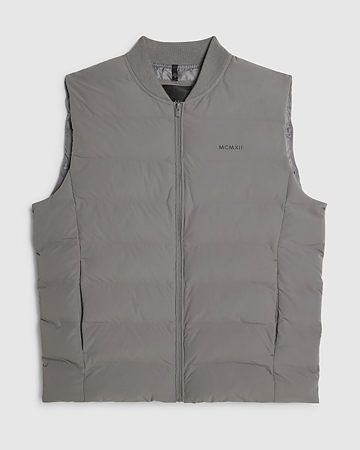 Grey Muscle Fit MCMXII Gilet