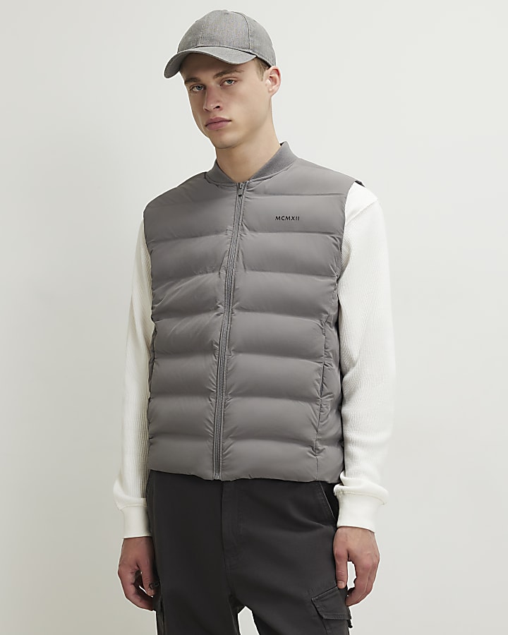 Grey Muscle Fit MCMXII Gilet