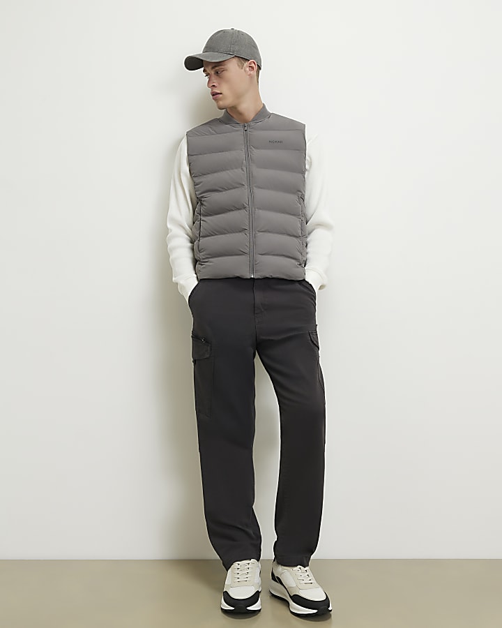 Grey Muscle Fit MCMXII Gilet