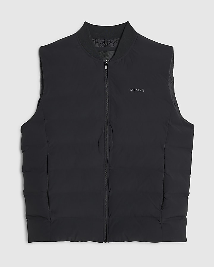 Black Muscle Fit MCMXII Gilet