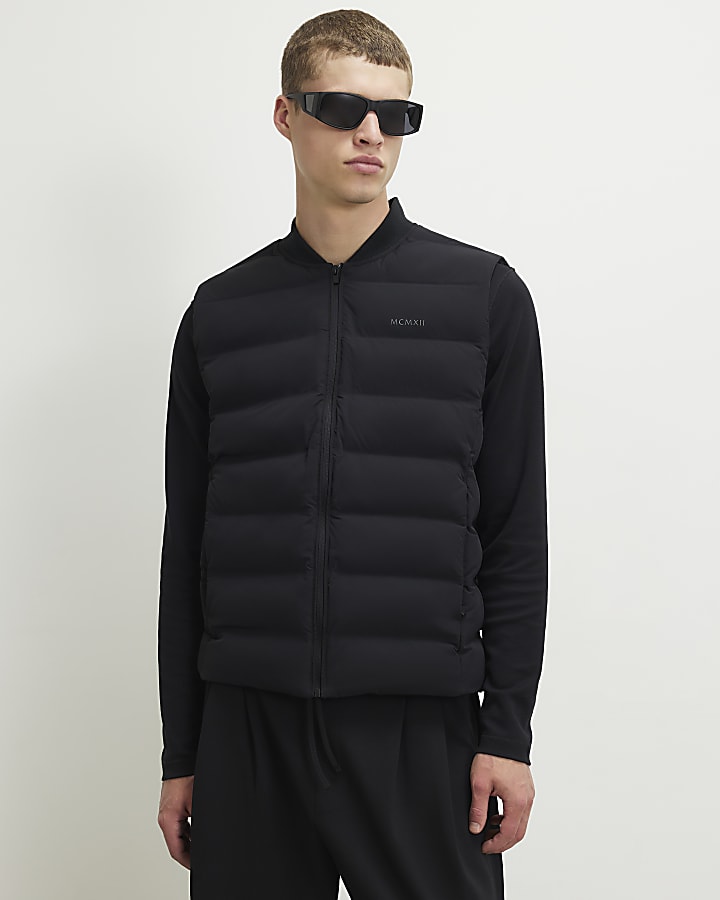 Black Muscle Fit MCMXII Gilet