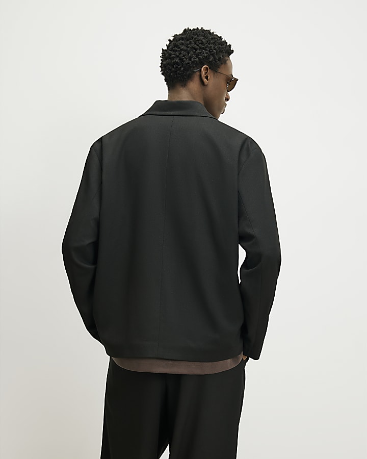 Black RI Studio Wrap Blazer