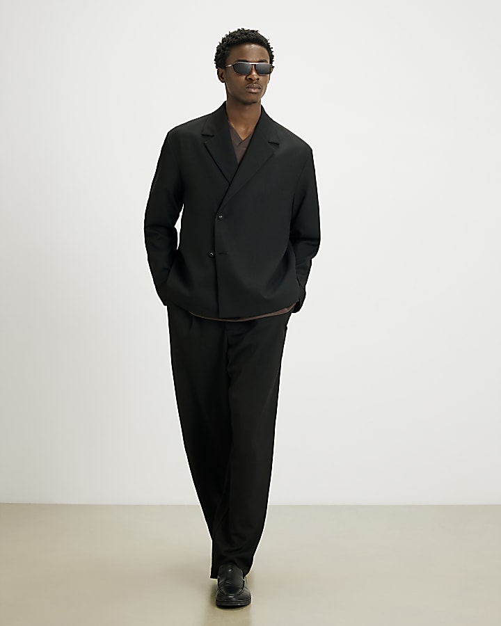 Black RI Studio Wrap Blazer