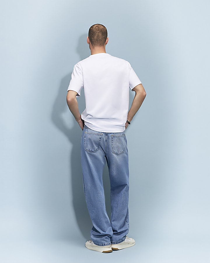 Blue Loose Fit Jeans