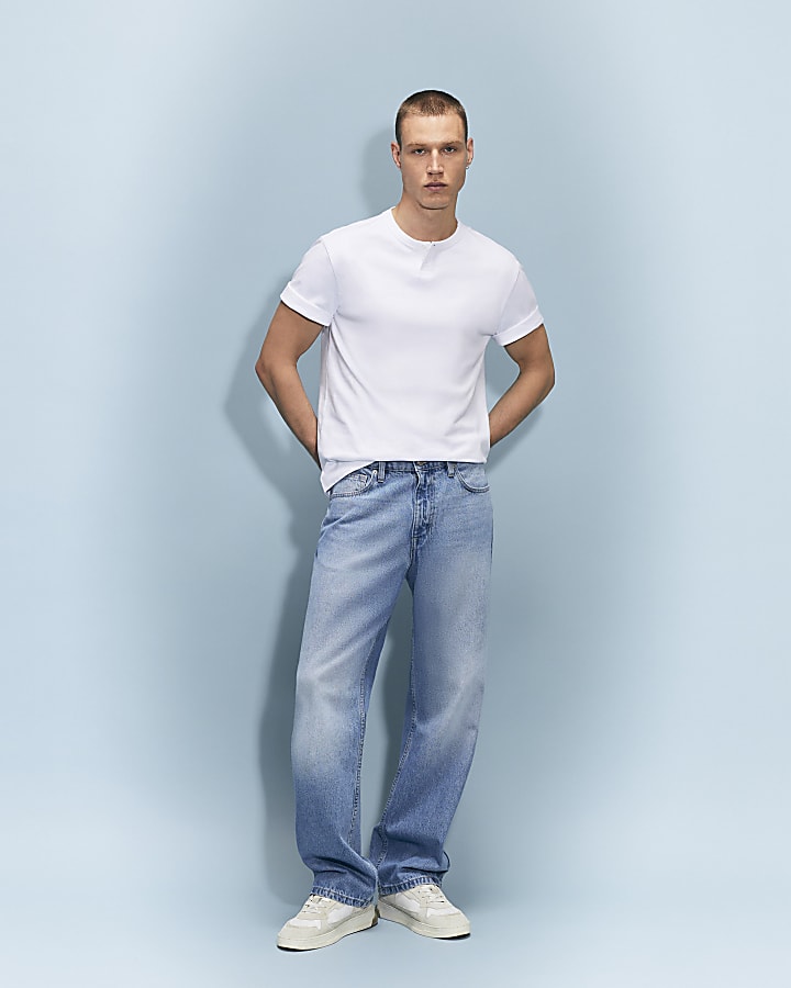 Blue Loose Fit Jeans